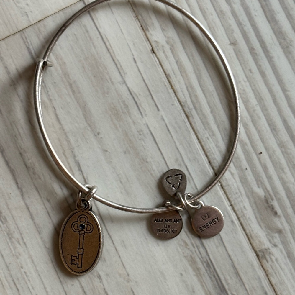 Alex and Ani Adjustable Charm Bracelet - Key